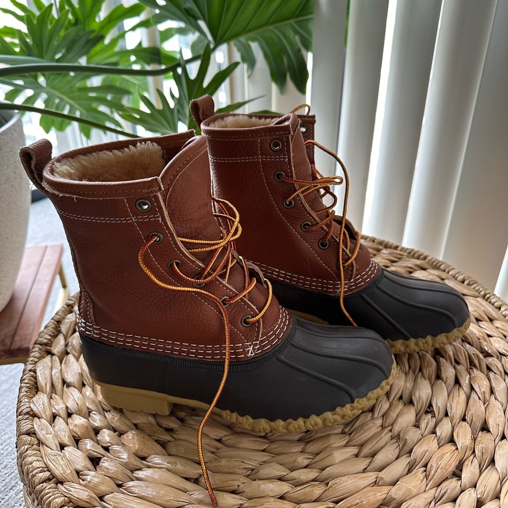 WINTER BOOTS / L.L. BEAN / Women’s Bean Boots, Shearling-Lined Insulated